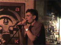 Фотография выступления группы ЧеРДаК в клубе-музее "Котельная Камчатка" (СПб) - Роман Беляков(Алмазов) * 18 мая 2008 года