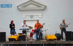 Фотография выступления группы ЧеРДаК в МУК "Центре (клубе) культуры и досуга" (ДК Металлургов) * 1 мая 2008 года