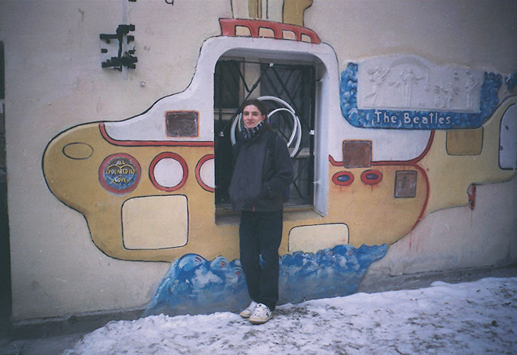 Роман Алмазов в Санкт-Питербурге вовремя поездки группы ЧеРДаК в Клуб-музей Котельная КАМЧАТКА 24-25 Февраля 2007 года